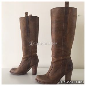 ⭐️Anthropologie:Frye Villager Pull-on HighHeelBoot